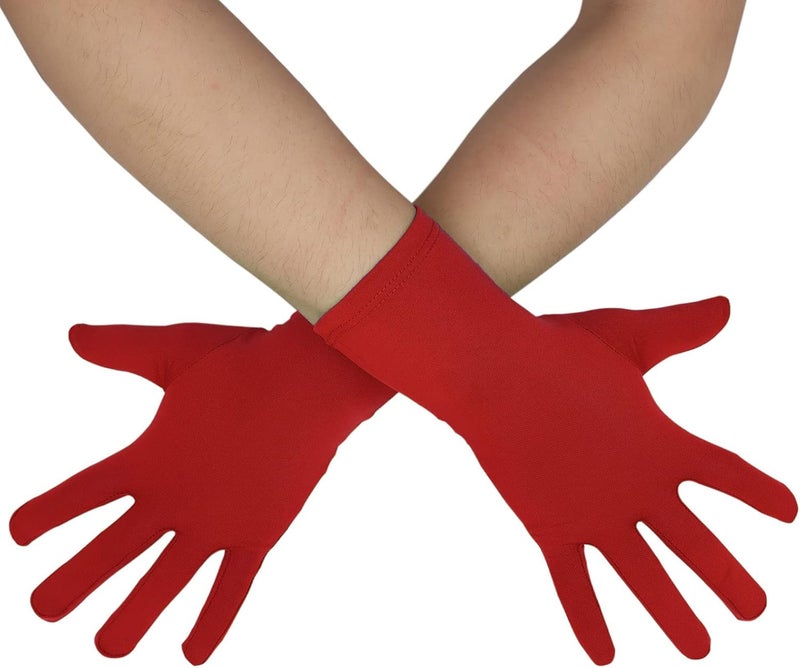 Sheface Stretchy Spandex Costume Gloves - Men's & Women's Banquet Party Wedding Gloves - Image 1